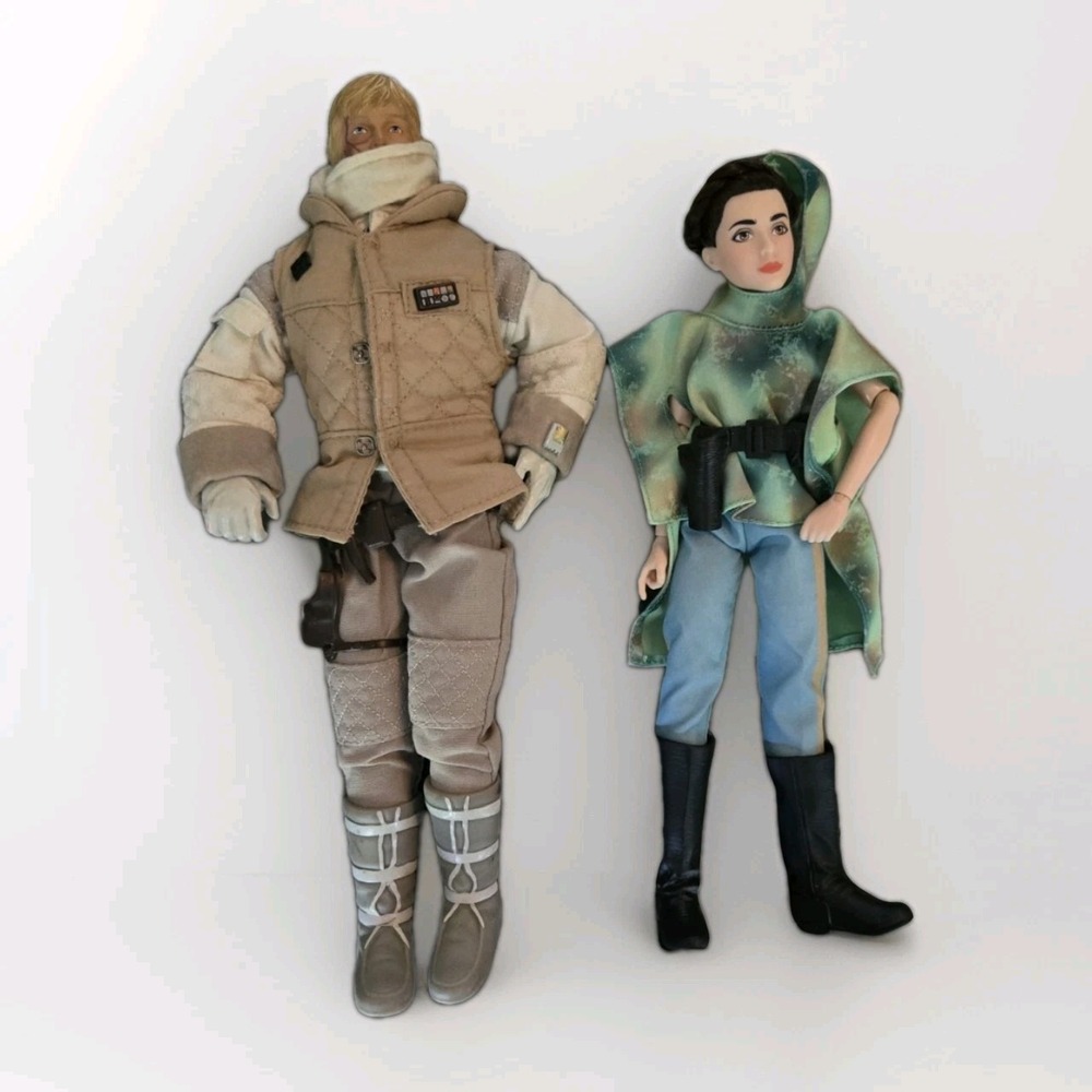 1996 Hasbro STAR WARS Hoth Scar Luke‎ Skywalker And Forces Of Destiny LEIA